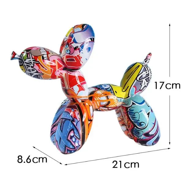 Resin Graffiti Balloon Dog