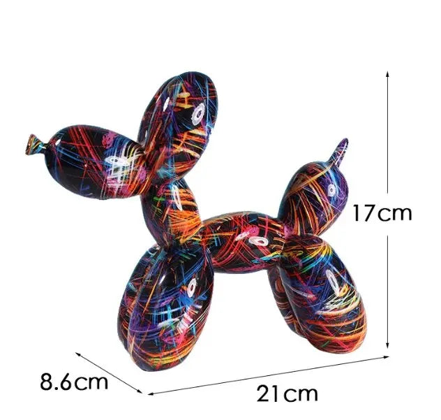 Resin Graffiti Balloon Dog