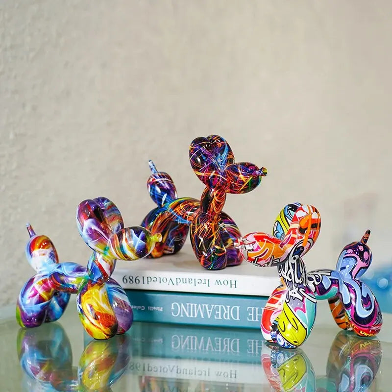 Resin Graffiti Balloon Dog