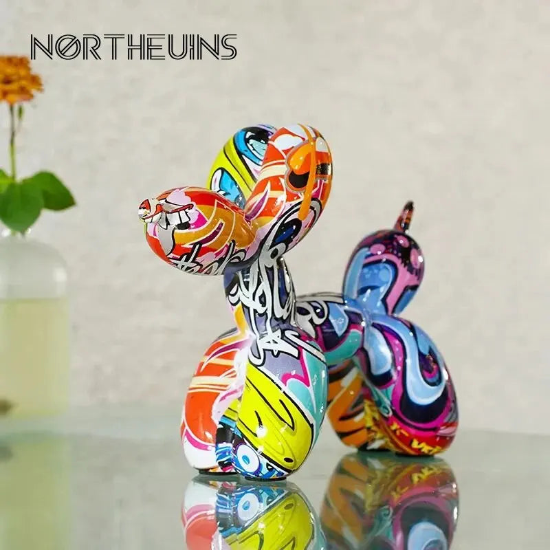 Resin Graffiti Balloon Dog