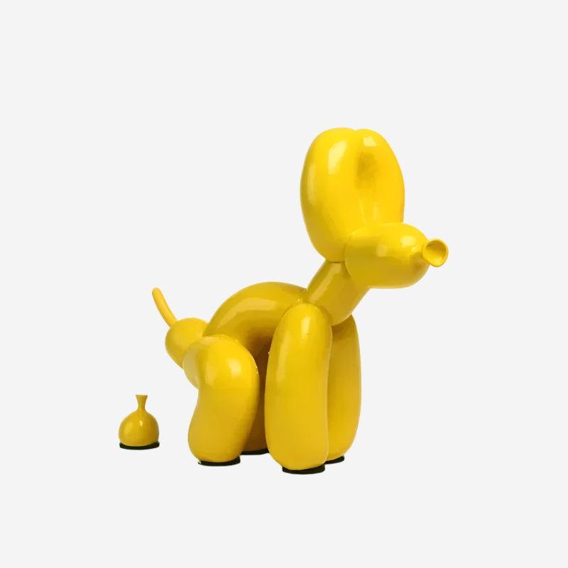 Modern Nordic Poop Balloon Dog Sculpture Resin Animal Puppy Statue Home Decoration Crafts Living Room Sculptures and Figurines