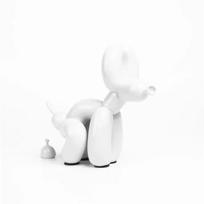 Modern Nordic Poop Balloon Dog Sculpture Resin Animal Puppy Statue Home Decoration Crafts Living Room Sculptures and Figurines