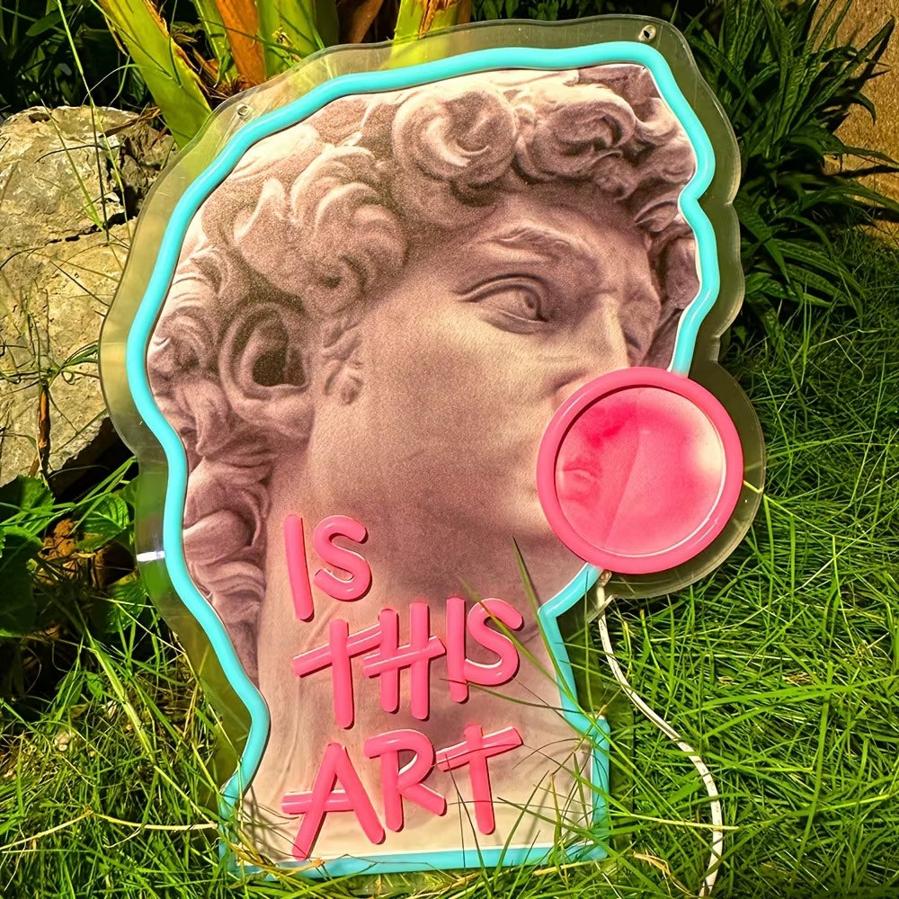 Michelangelo David  Neon LED 