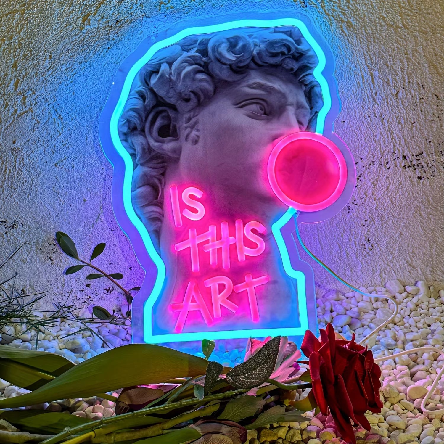 Michelangelo David  Neon LED 