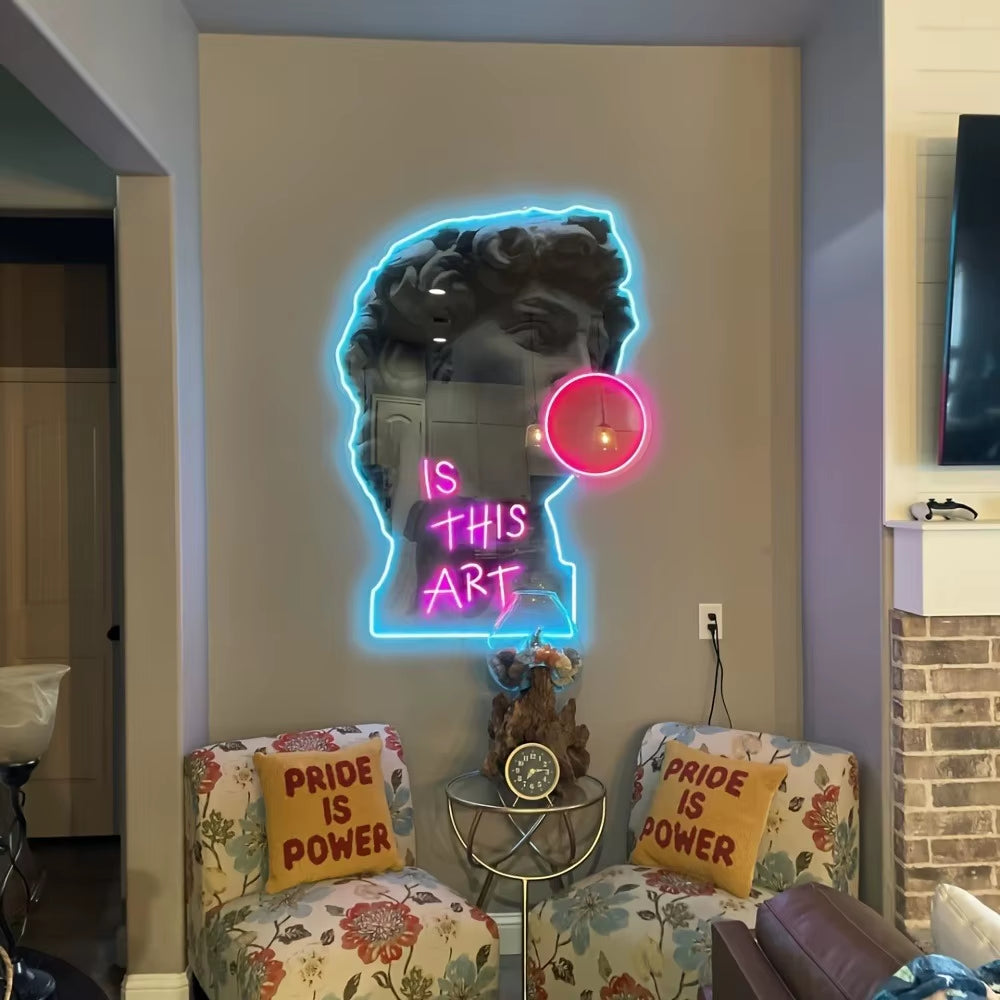Michelangelo David  Neon LED 