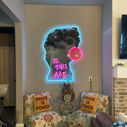 Michelangelo David  Neon LED 