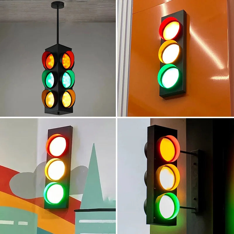 Traffic Light Chandelier