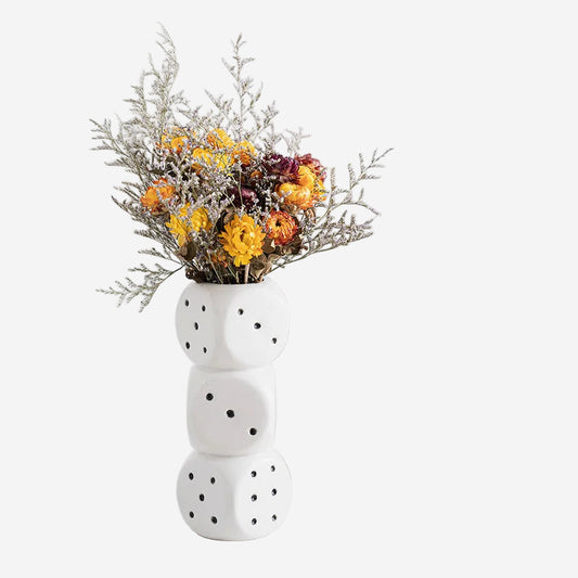 Dice Ceramic Vase
