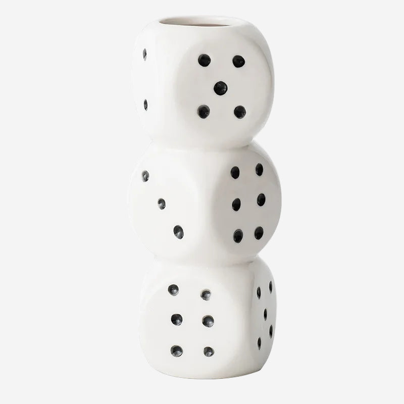 Dice Ceramic Vase