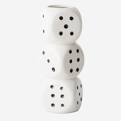 Dice Ceramic Vase