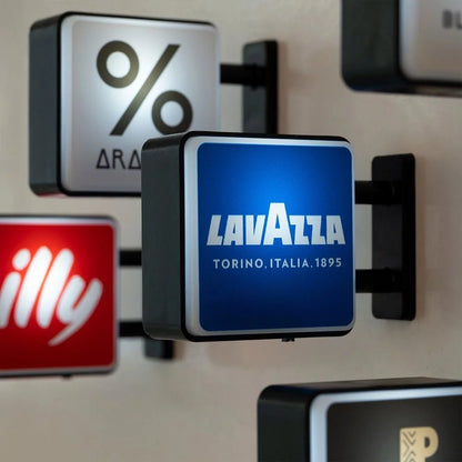 World Classic Coffee Brands Light Sign Refrigerator Magnet Coffee Machine Decor Lavassa Coffee Illy Coffee Peet'S Coffee