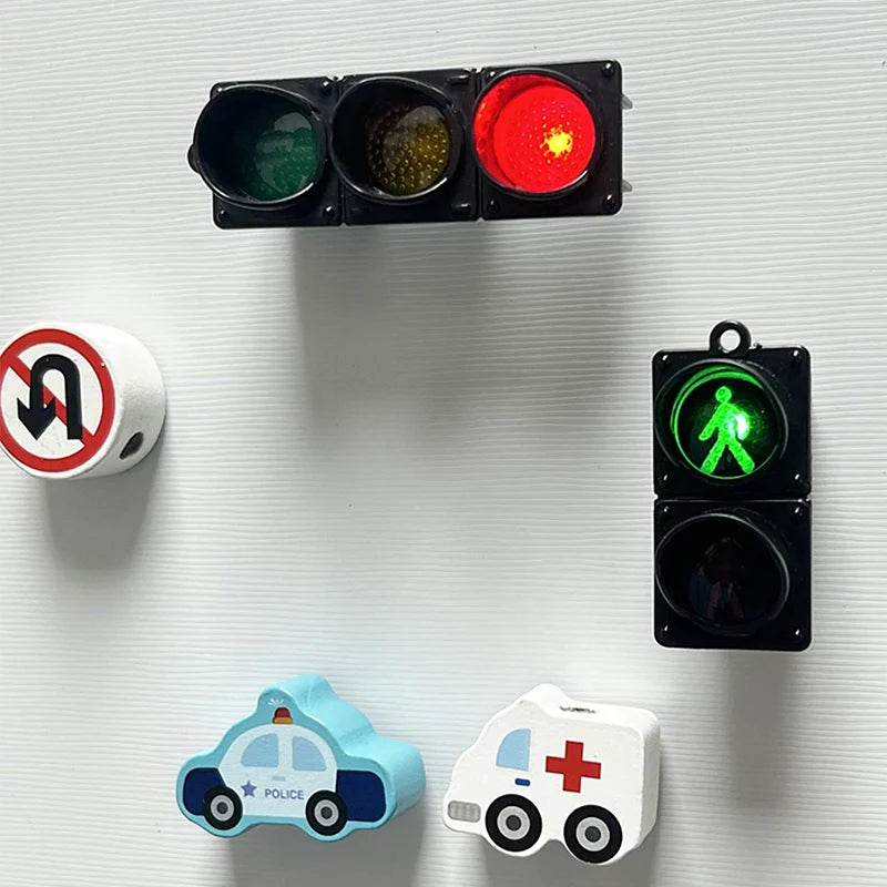 Traffic Light Refrigerator Magnet