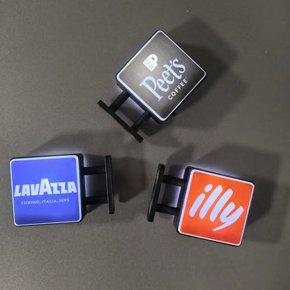 World Classic Coffee Brands Light Sign Refrigerator Magnet Coffee Machine Decor Lavassa Coffee Illy Coffee Peet'S Coffee