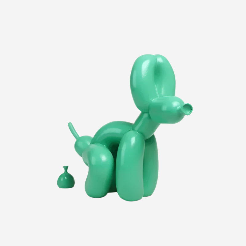 Modern Nordic Poop Balloon Dog Sculpture Resin Animal Puppy Statue Home Decoration Crafts Living Room Sculptures and Figurines