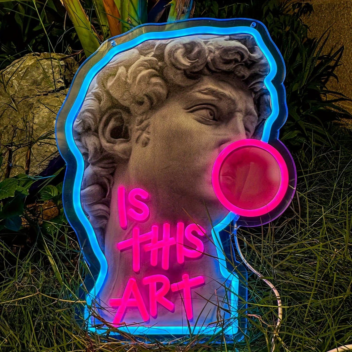 Michelangelo David  Neon LED 