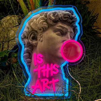 Michelangelo David  Neon LED 