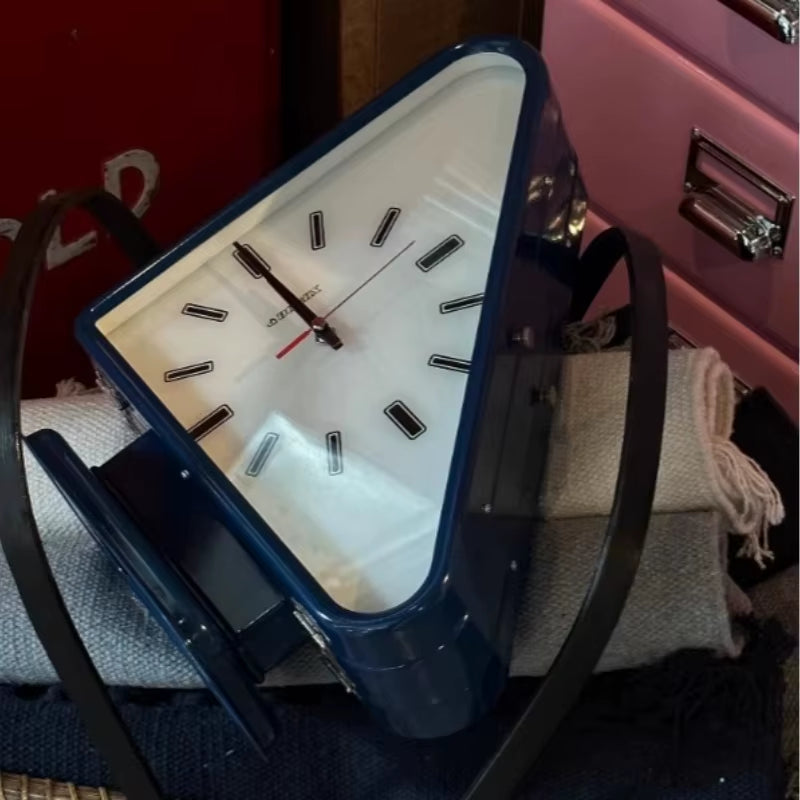 Triangle Two-Sided Wall Clock