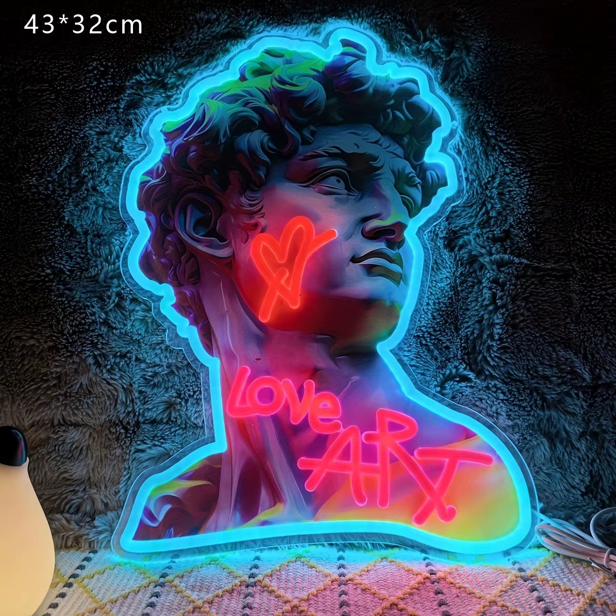 Michelangelo David  Neon LED 
